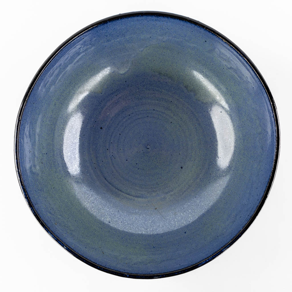 Rogier VANDEWEGHE (1923-2020) 'Bowl, blue and white glaze' for Amphora. (H:16 x D:34 cm) - Image 7 of 12
