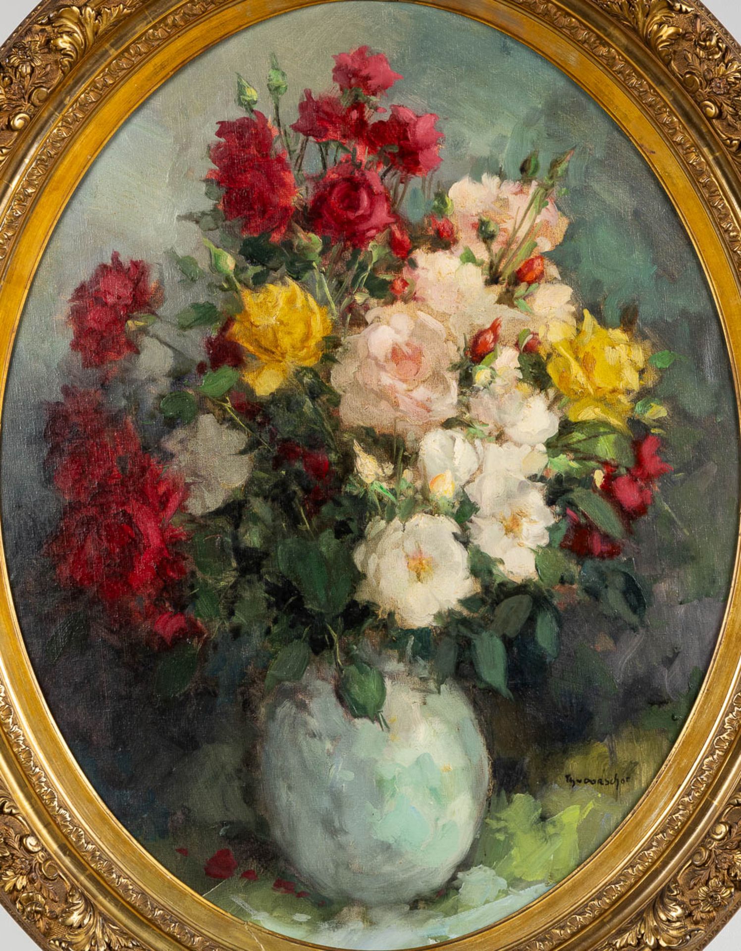 Theodorus VAN OORSCHOT (1910-1989) 'Flowers'. (W:75 x H:95 cm) - Image 3 of 10