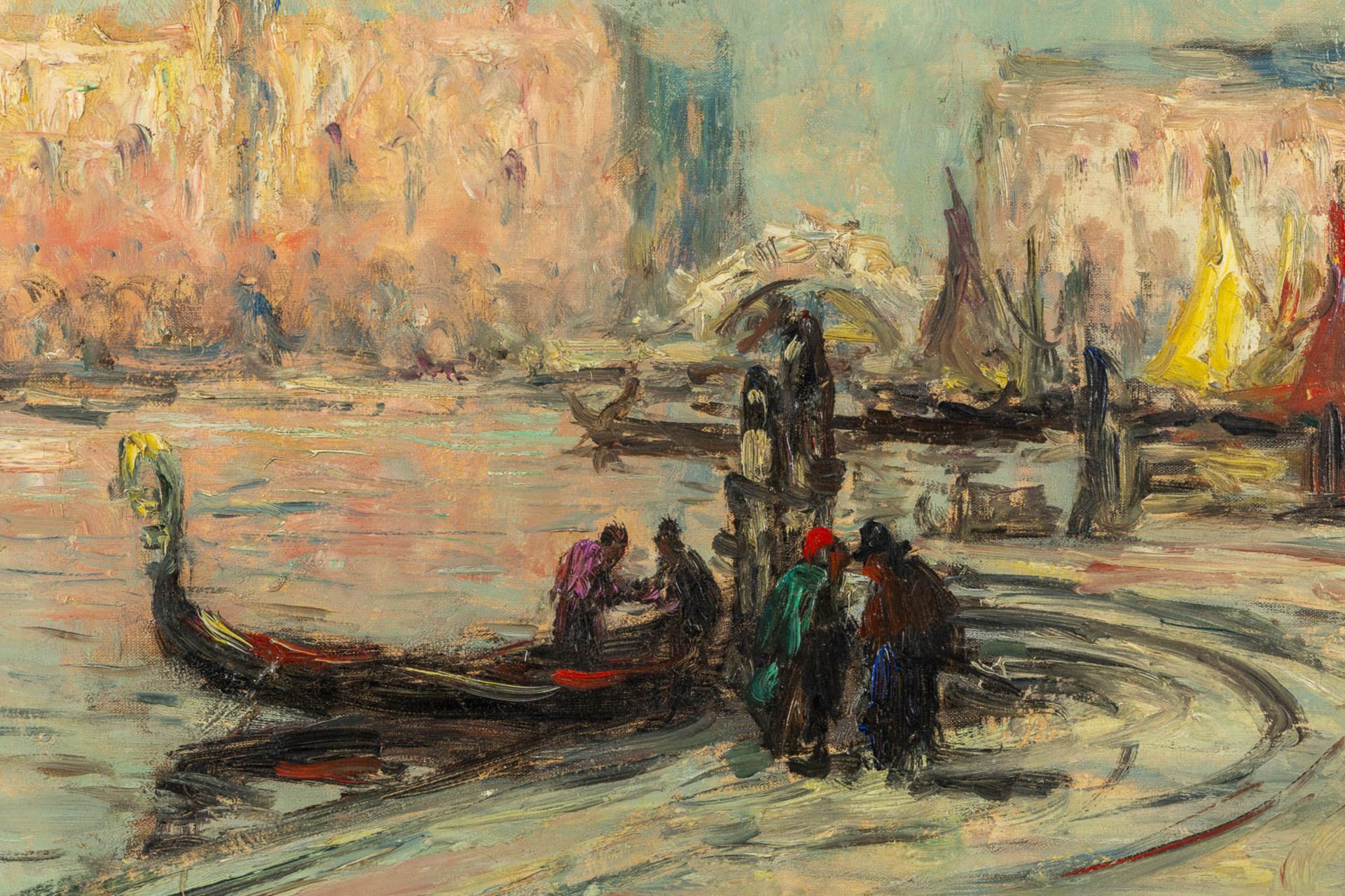 Armand JAMAR (1870-1946) 'View on Venice, Italy' 1930. (W:75 x H:55 cm) - Bild 5 aus 7