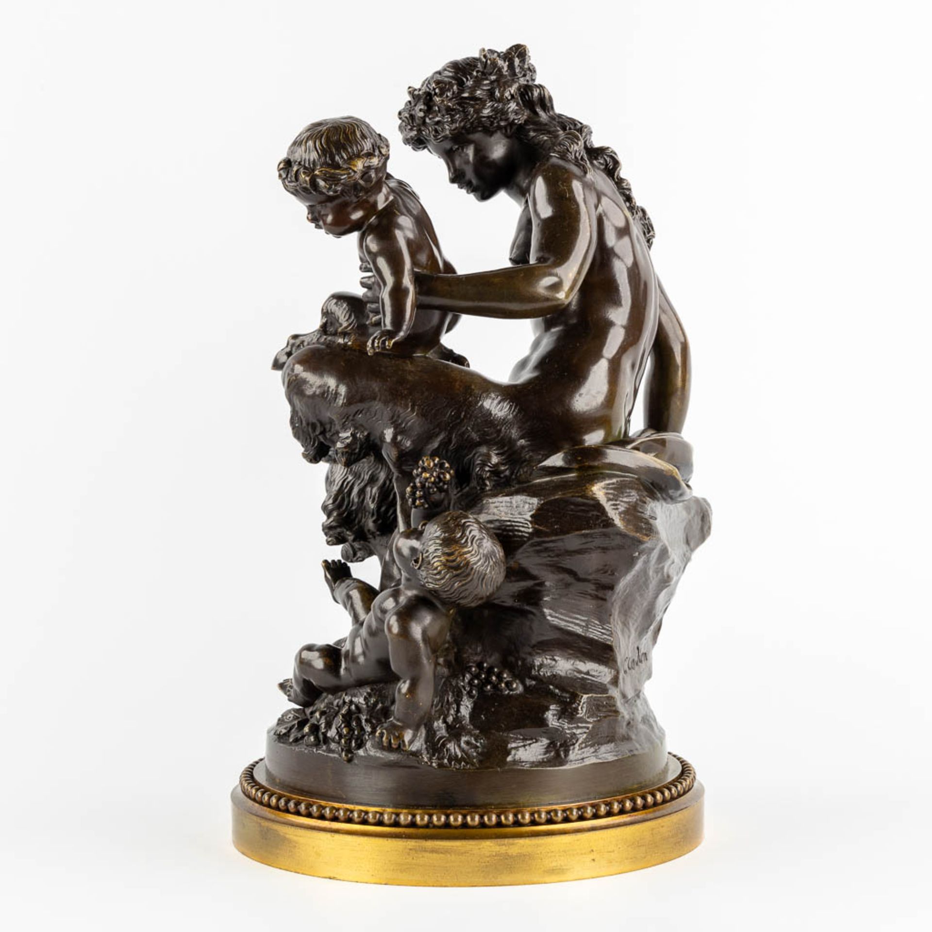 After Claude Michel, CLODION (1738-1814) 'Satyress with putti'. (H:45 x D:26 cm) - Image 3 of 10