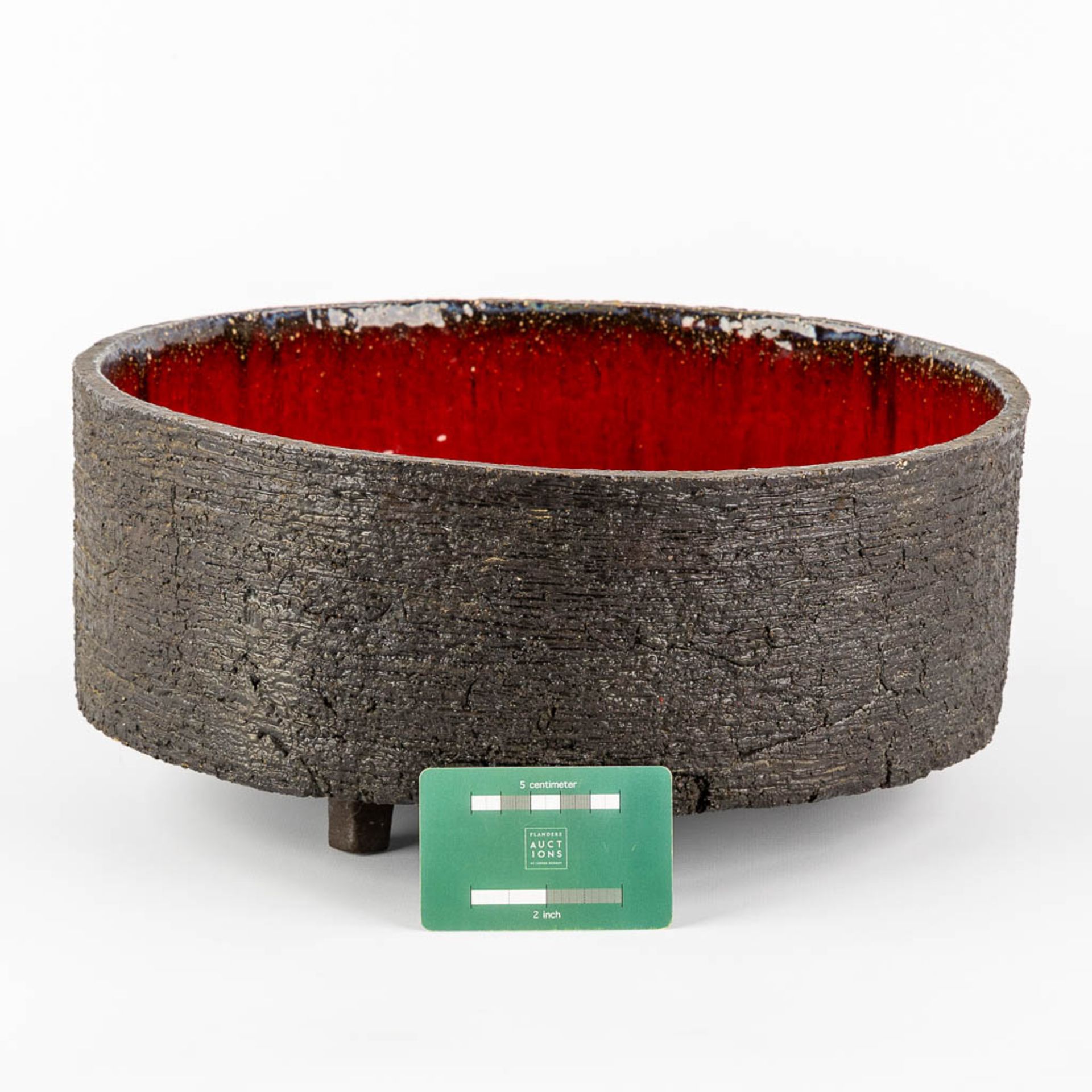 Jan NOLF (1931-1999) 'Brutalist bowl' glazed ceramics. (H:15 x D:35 cm) - Image 2 of 9