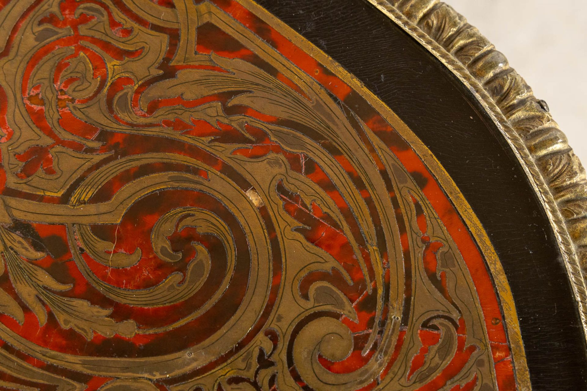 A Boulle 'Table Violon', tortoiseshell and copper inlay, Napoleon 3. (L:73 x W:120 x H:77 cm) - Bild 10 aus 19