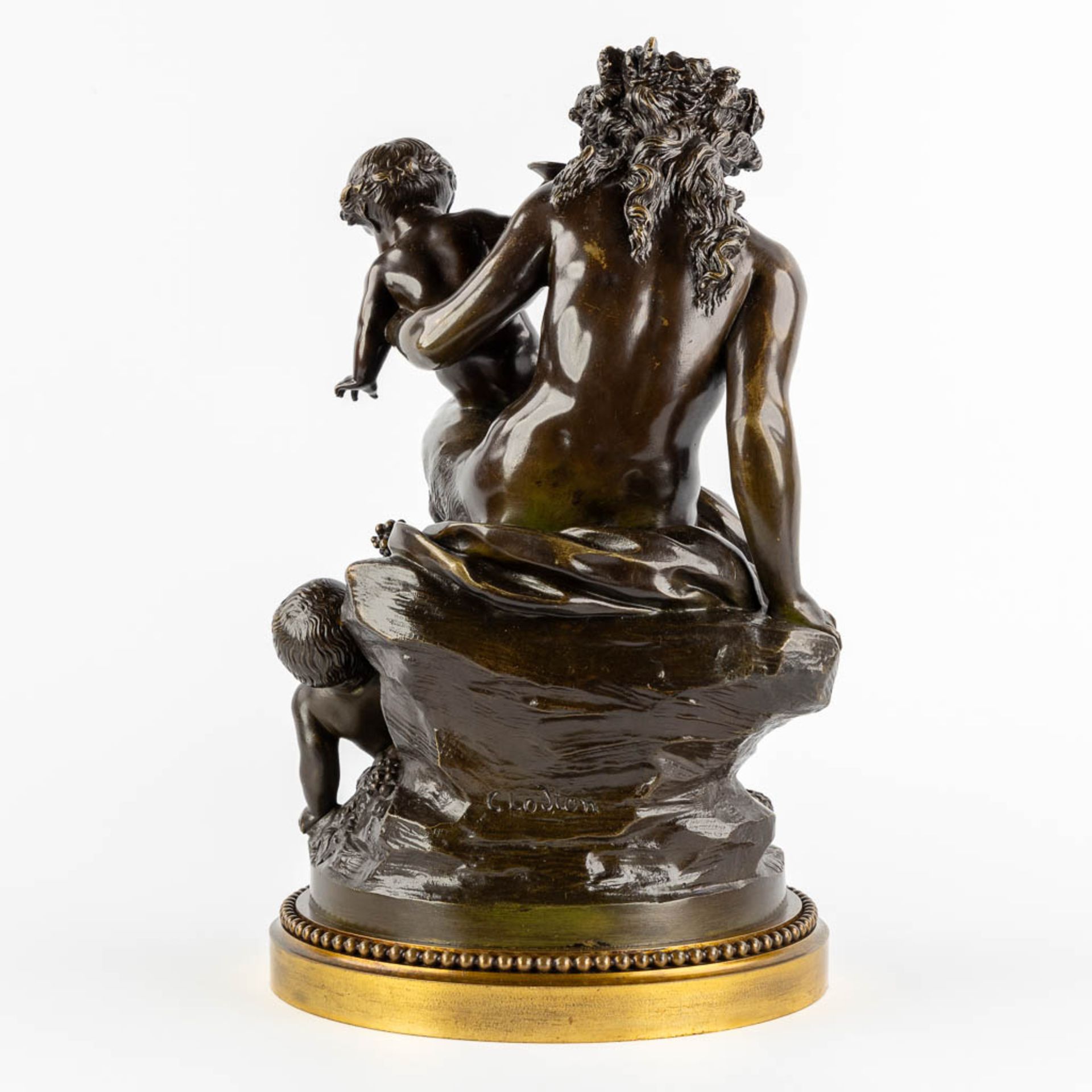 After Claude Michel, CLODION (1738-1814) 'Satyress with putti'. (H:45 x D:26 cm) - Image 4 of 10