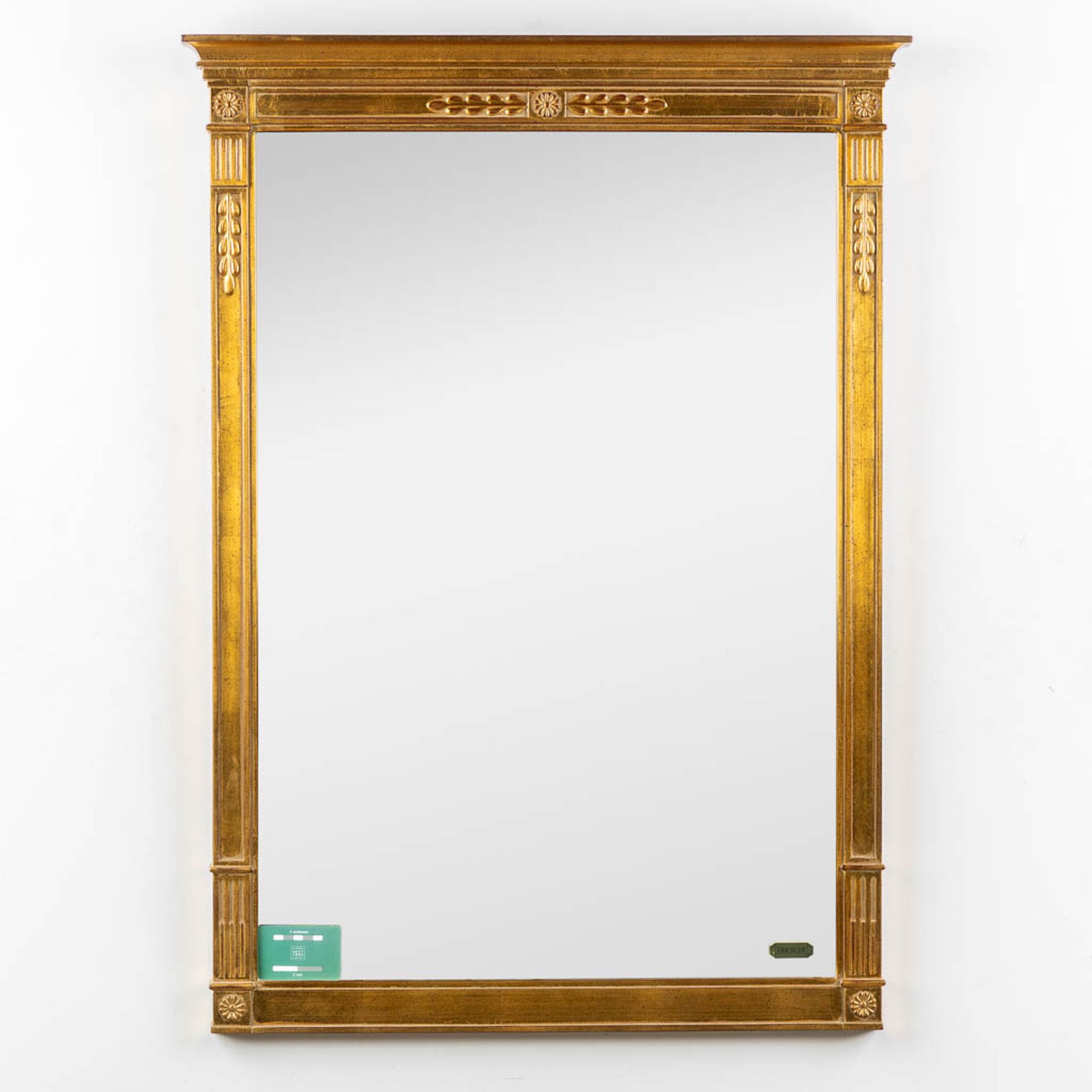 Deknudt, a mirror, gilt wood in Empire style. (W:74 x H:102 cm) - Image 2 of 8