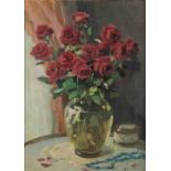 Cyprien BOULET (1877-1972) 'Flowers'. (W:60 x H:81 cm)