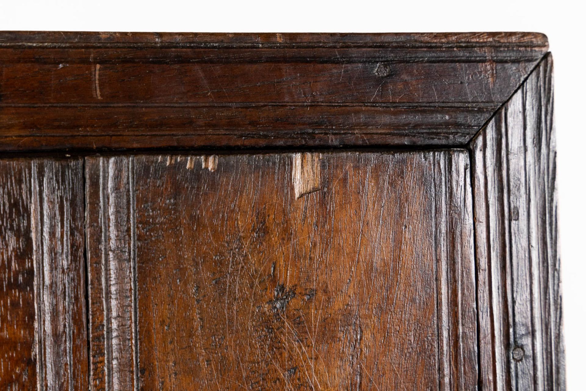An antique two-door cabinet, hardwood. (L:36 x W:64 x H:143 cm) - Image 9 of 10