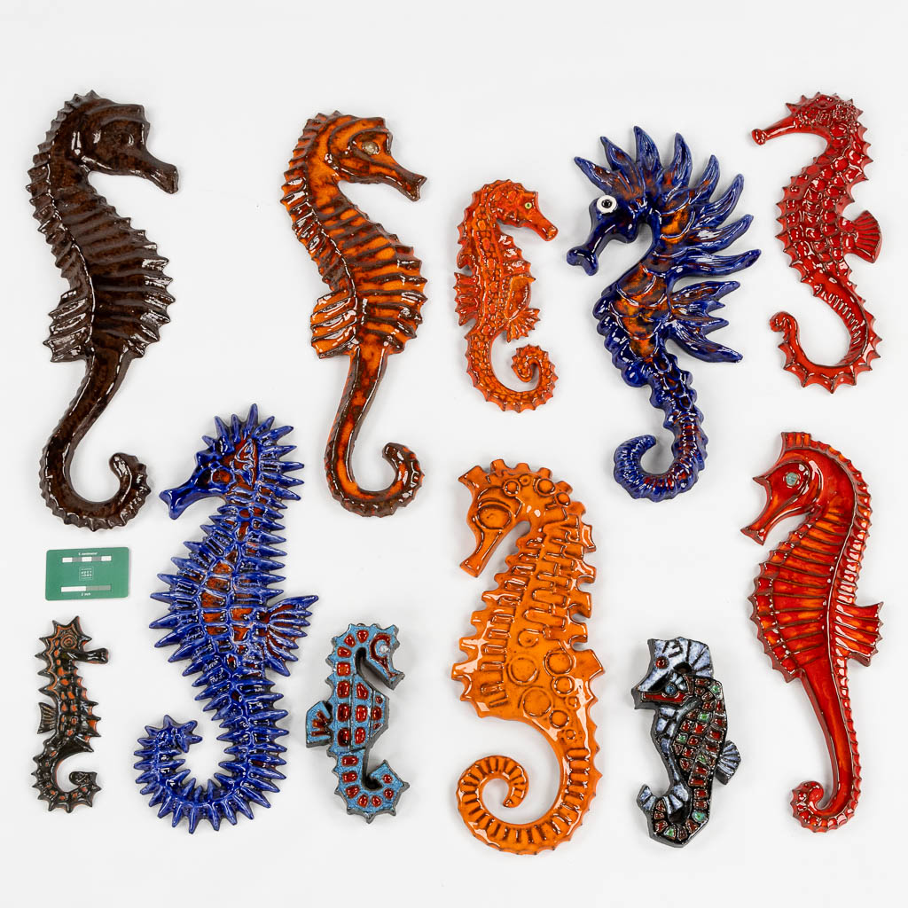 A decorative collection of ceramic Seahorses, circa 1960-1980. (H:52 cm) - Image 2 of 9