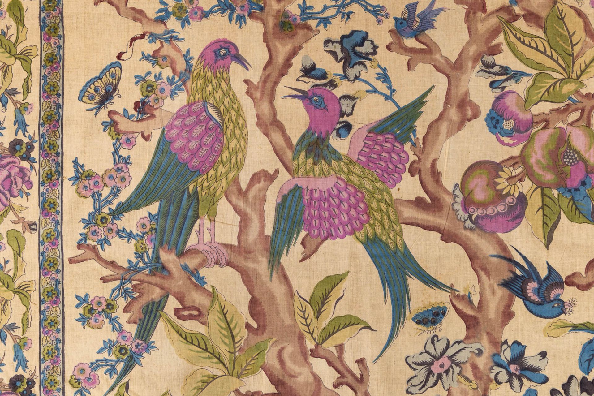 A large and decorative, hand-painted tapisserie. (W:220 x H:260 cm) - Bild 14 aus 14