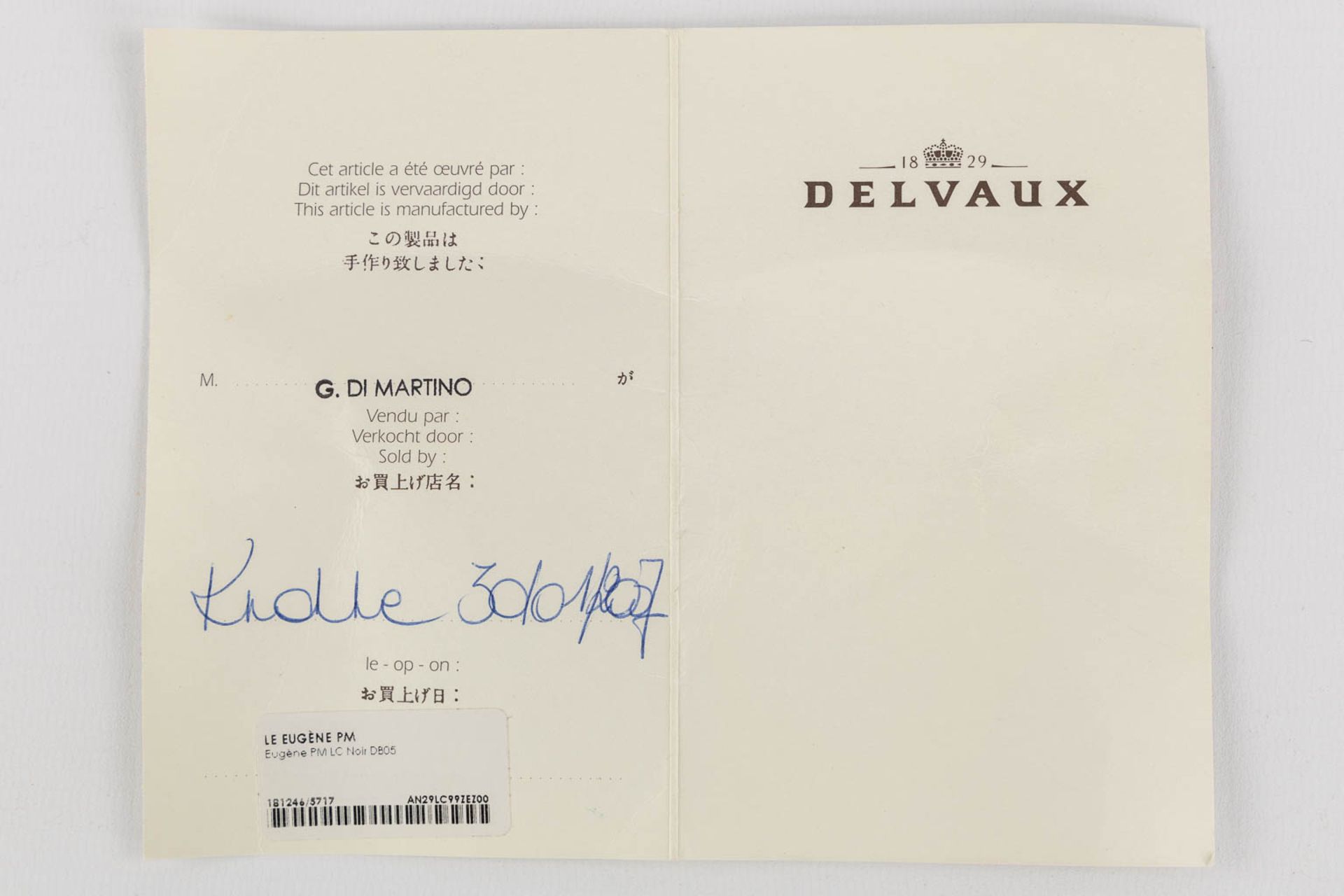 Delvaux Eugène PM, a black leather handbag. (W:38 x H:26 cm) - Bild 18 aus 19