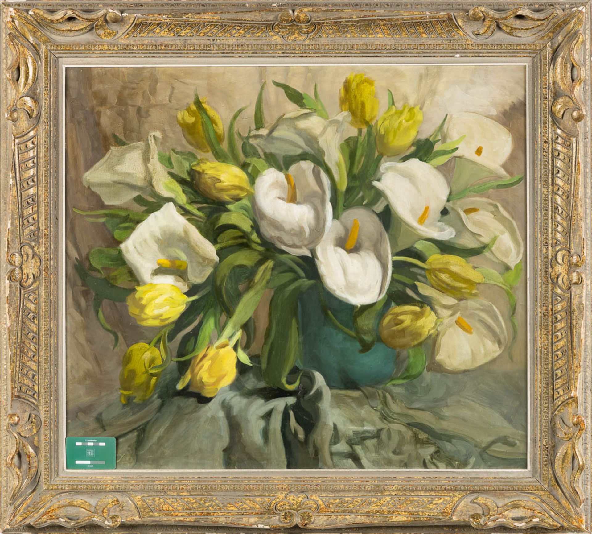 José STORIE (1899-1961) 'Arums Et Tulipes'. (W:81 x H:71 cm) - Bild 2 aus 7