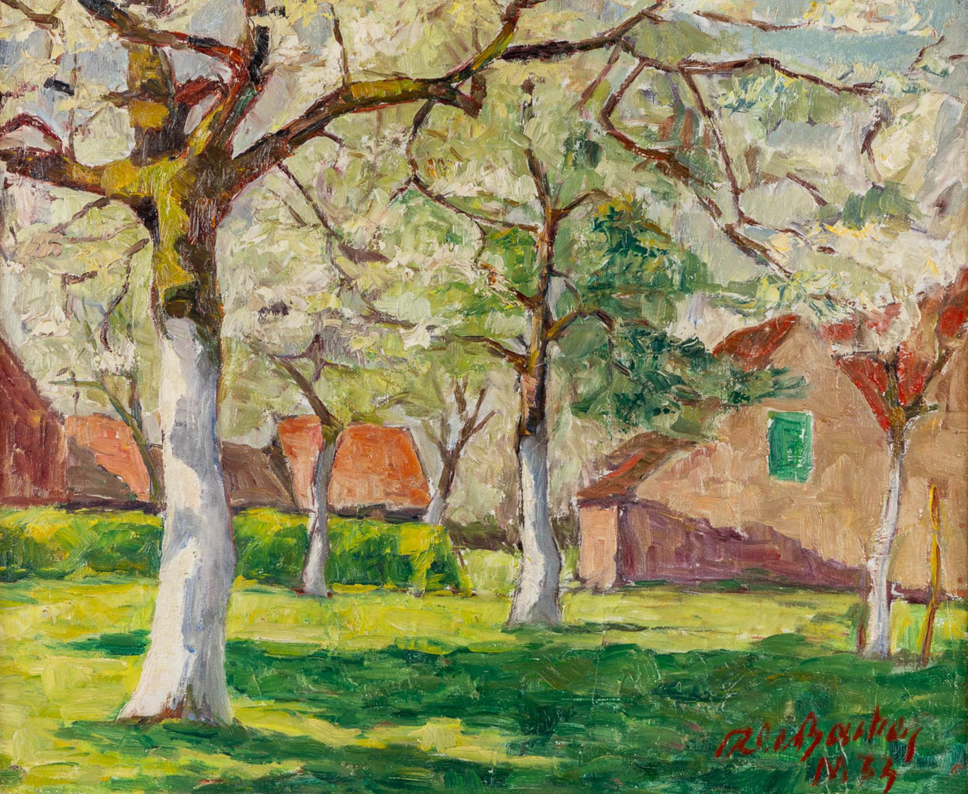 Roger DE BACKER (1897-1984) 'Spring' 1934. (W:60 x H:50 cm) - Bild 3 aus 6