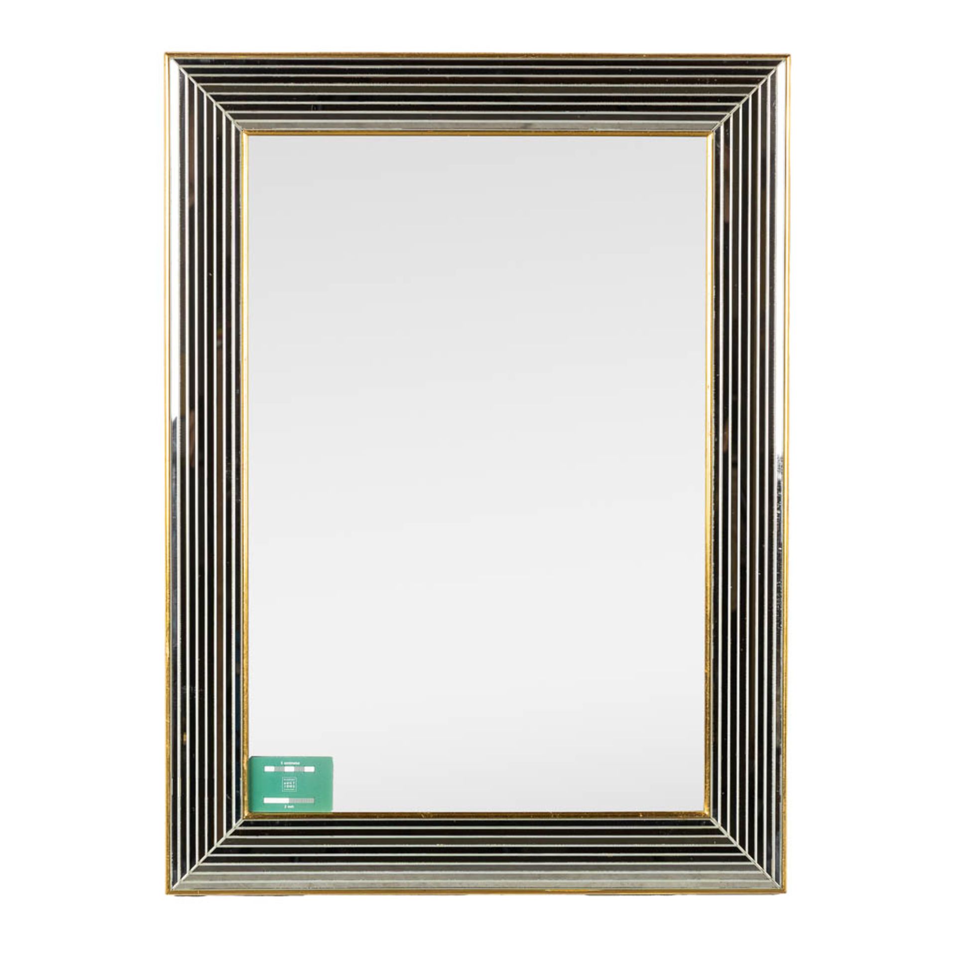 Deknudt, a rectangular and round mirror. (W:63 x H:85 cm) - Bild 2 aus 7