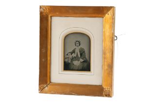Whole Plate Ambrotype Portrait of a Seated Woman,