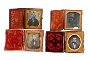 4 Sixth Plate Daguerreotypes of Gentlemen,