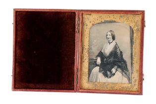 Quarter Plate Daguerreotype of a Woman,
