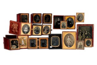 Large Collection of Ambrotypes of Children