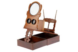 An Unusual Folding Victorian Stereo Graphoscope,