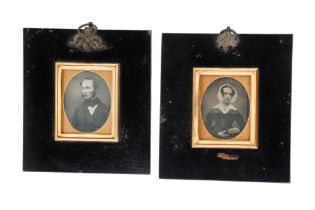 2 Ninth Plate Daguerreotype Portraits,