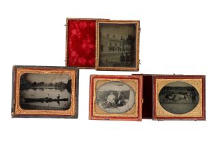 4 Ambrotype Outdoor Scenes,