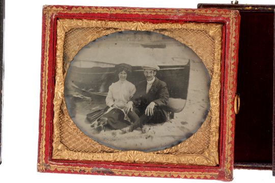 4 Ambrotype Outdoor Scenes, - Image 2 of 3