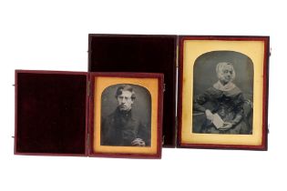 1 Quarter Plate and 1 Sixth Plate Daguerreotype by Antoine Claudet,