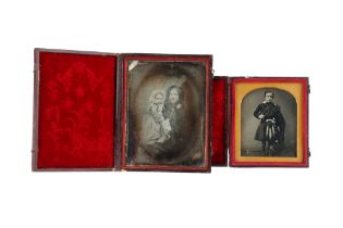 2 Daguerreotype images of Children,