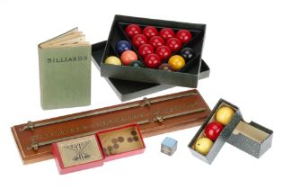A Selection of Table-Top Cue Sport Ball Based Games,