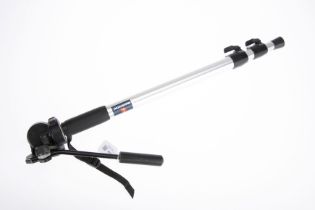 A Manfrotto 134 Monopod with #128LP Tripod Head,