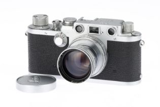 A leica IIIf 35mm Rangefinder Camera,