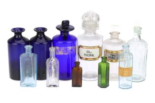 Collection of Apothecary, Chemist Bottles,