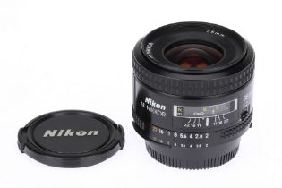 A Nikon AF Nikkor f/2 35mm Lens,