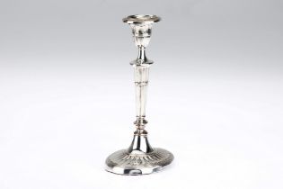 White Metal Silver Candle Stick,