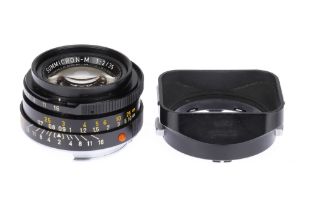 A Leica Summicron-M f/2 35mm Lens,