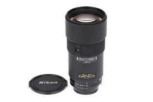 A Nikon AF Nikkor ED f/2.8 180mm Lens,