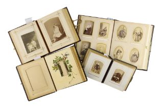 Collection of 4 Carte de Visite Albums