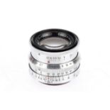 A Carl Zeiss Jena Biotar f/2 58mm Lens,