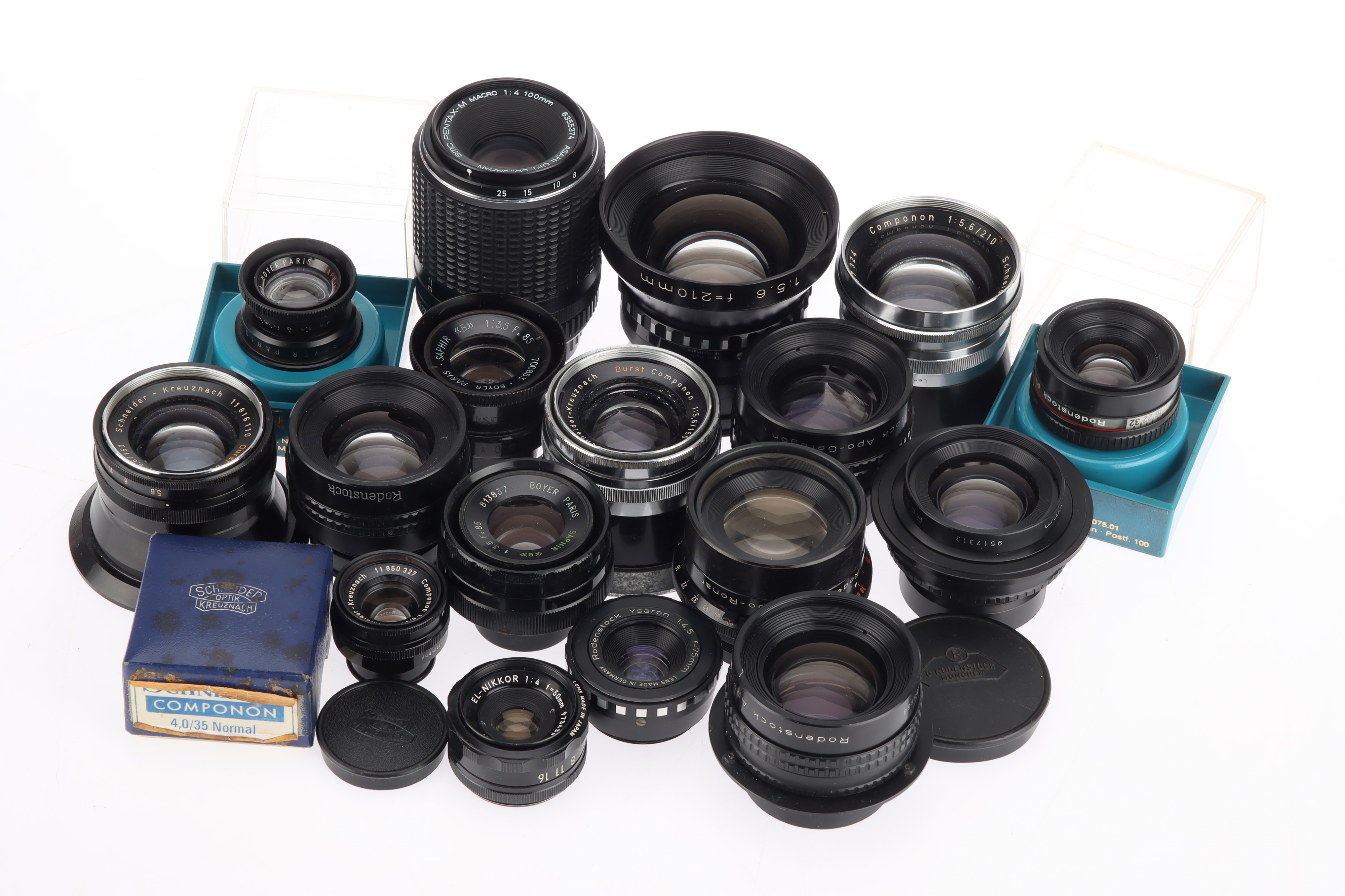 A Mixed Selection of Photographic Camera & Enlarger Lenses,