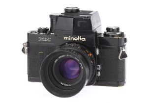 A Minolta XM 35mm SLR Camera
