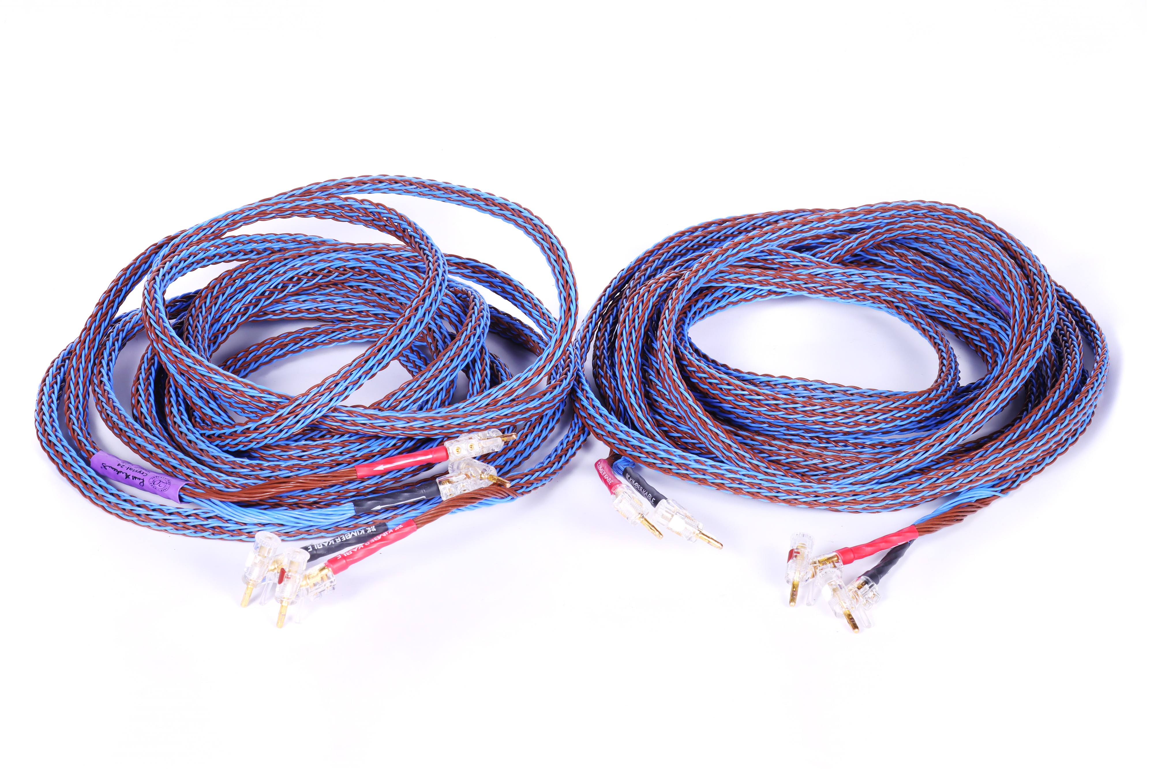 A Pair of Russ Andrews Kimber Kable Crystal-24 Speaker Cable,
