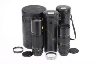 Two Canon FDn Telephoto Lenses