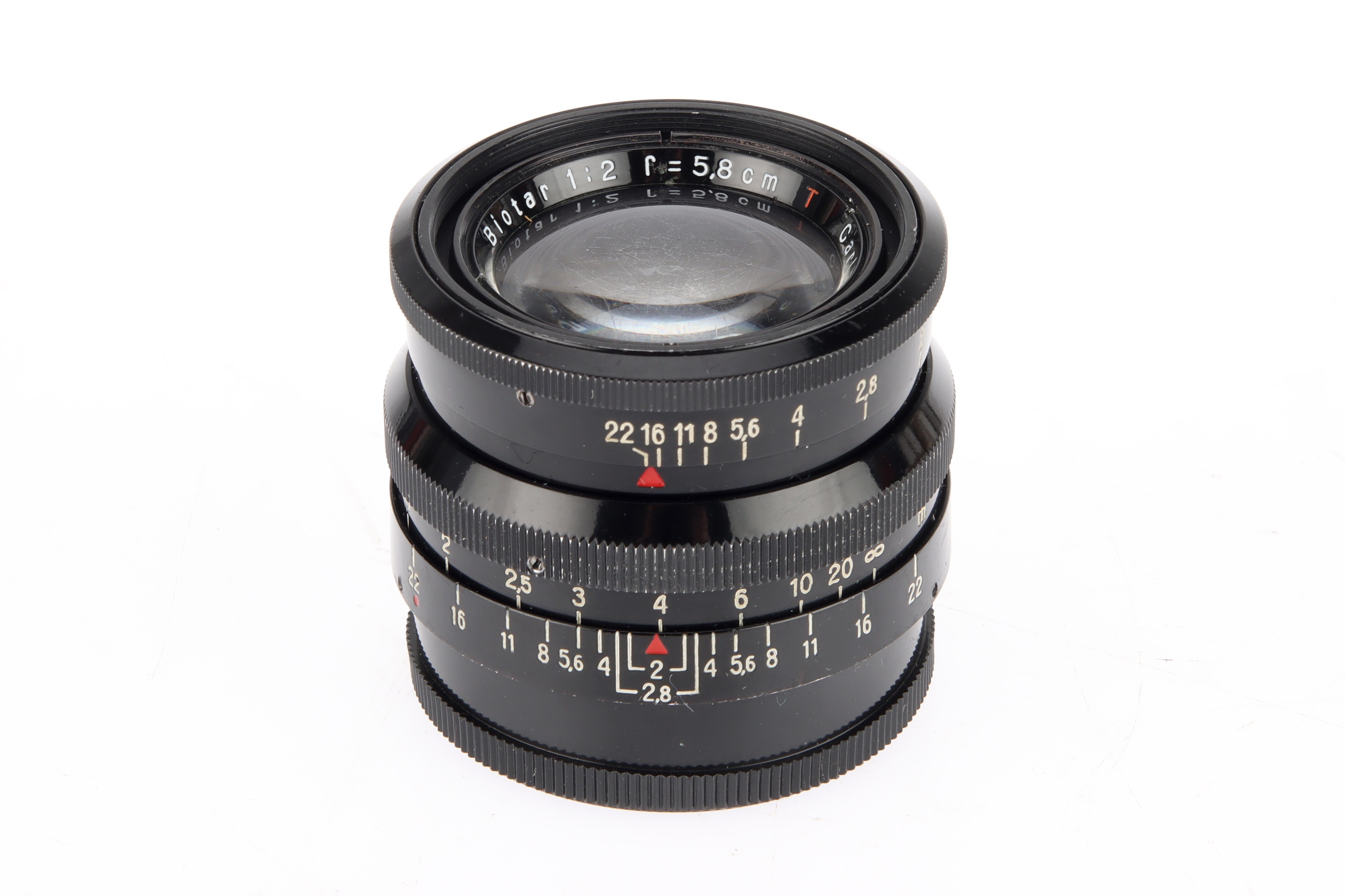 A Carl Zeiss Jena Biotar f/2 58mm Lens,