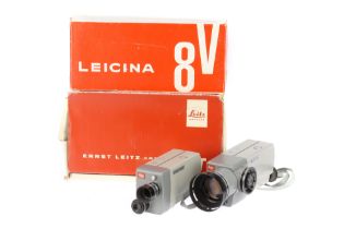 Two Leitz Leicina 8mm Cine Cameras