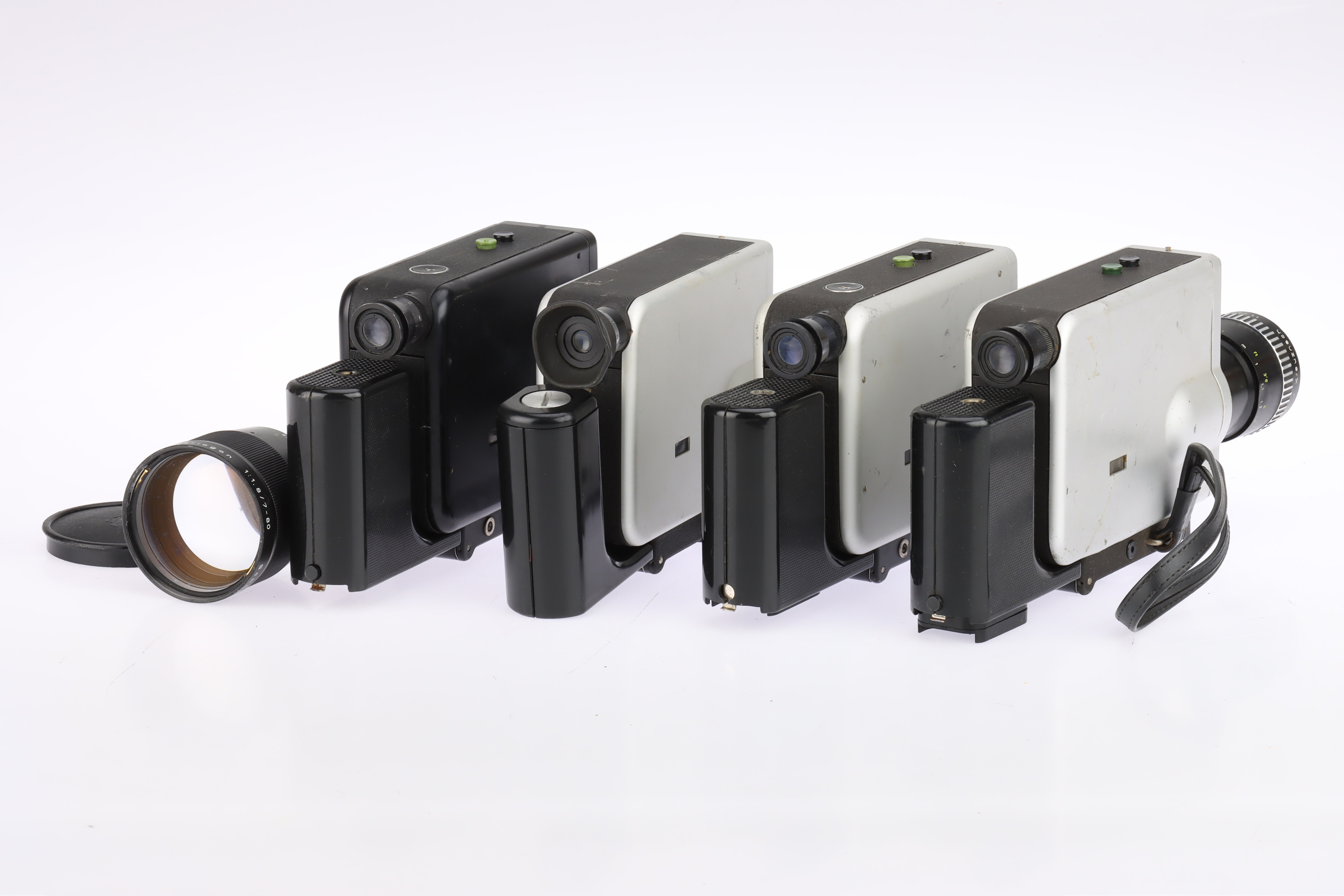 Four Braun Nizo Super 8 Motion Picture Cameras, - Image 2 of 2