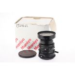 A Mamiya Shift L f/4.5 75mm S/L Camera Lens,
