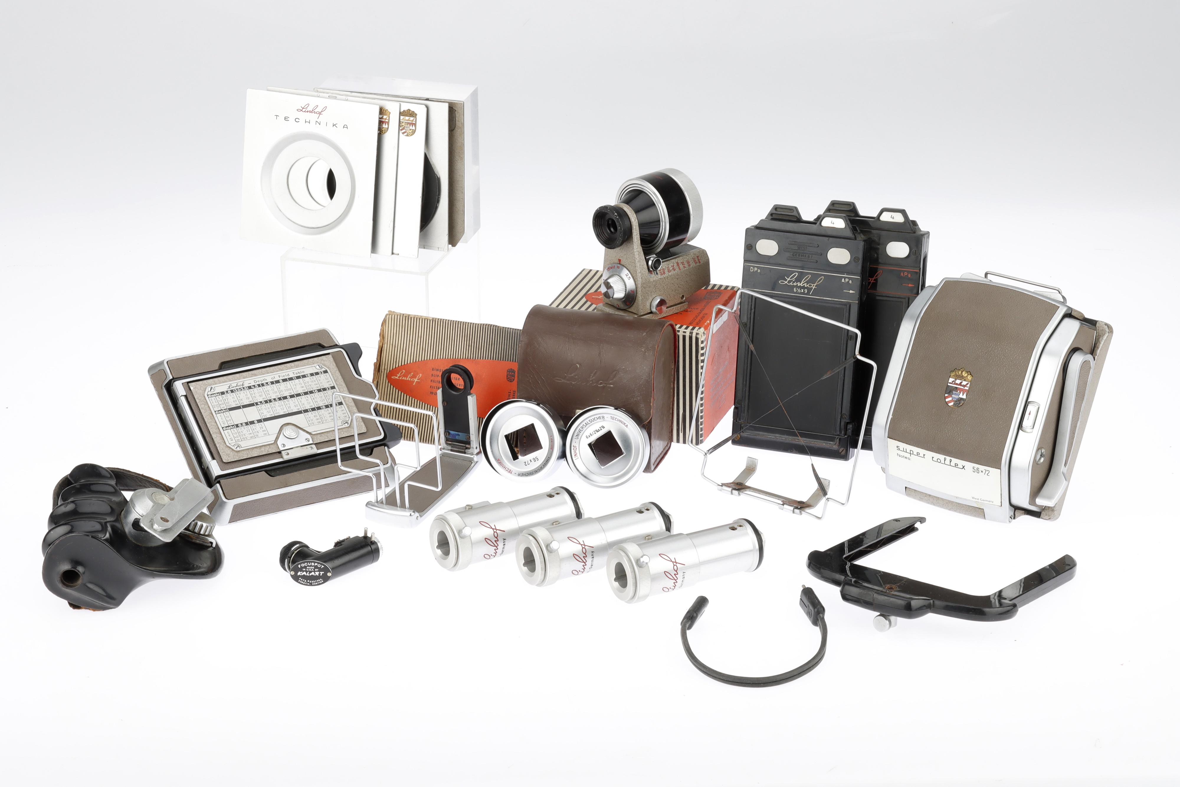 A Selection of Linhof Camera Accessories,