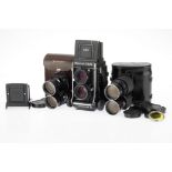 A Mamiya C330 Professional S Medium Format TLR Camera Outfit