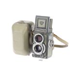 A Rollei Grey Baby Rolleiflex 4x4 Model K5 TLR Camera