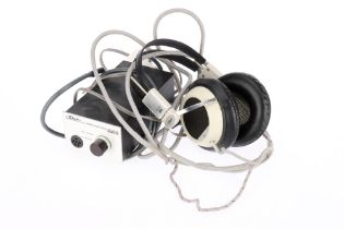 A Pair of Stax Model SR-5 Electrostatic Headphones,
