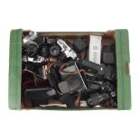 A Tray of Praktica and Zenit 35mm SLR Cameras and Some Accessories