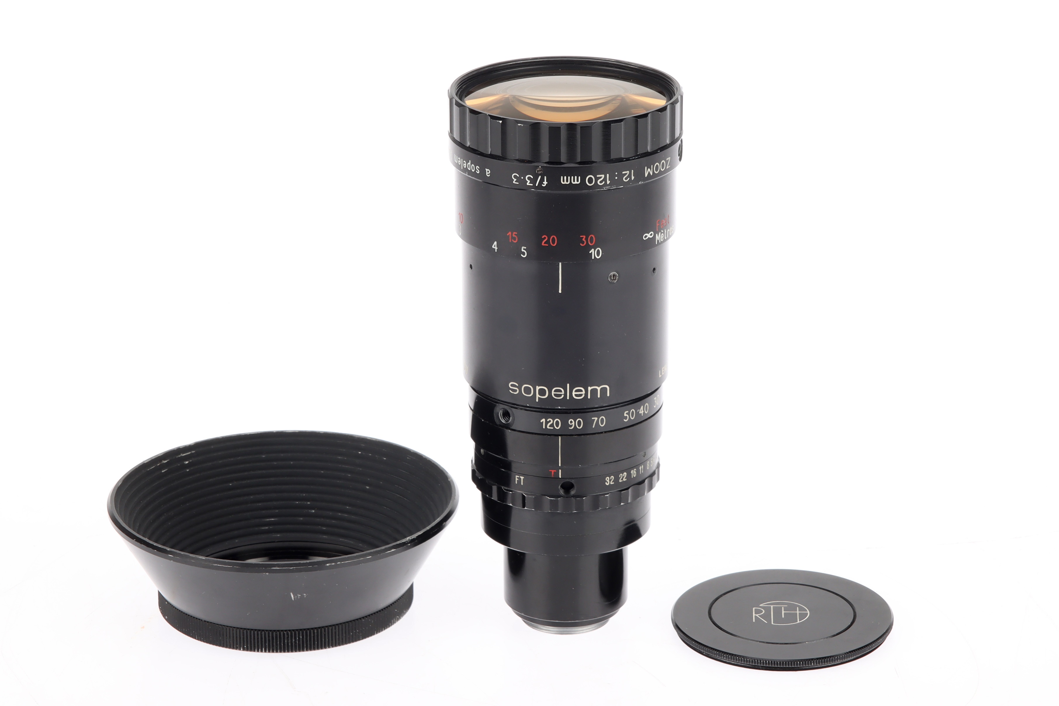 A Rank Taylor Hobson Monital Zoom 12:120mm f/3.3 Camera Lens,